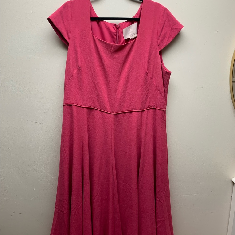 Gal Meets Glam Pink Midi A-line Dress